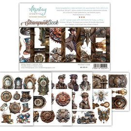 Mintay - 6x8 Fussy Cut - Steampunk Book