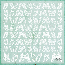 **Pre-Order** Mintay - 12x12 Decorative Vellum - Butterflies (ETA End Apr/Beg May 24)