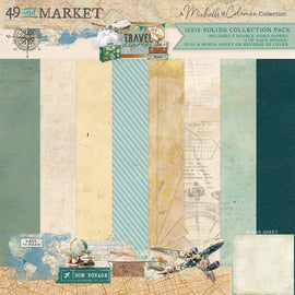 **Pre-Order** 49 and Market - Travel Diaries - 12x12 Collection Pack - Solids (8 Sheets) (ETA Mid to End May 26)