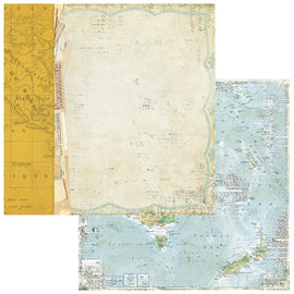 **Pre-Order** 49 and Market - Travel Diaries - 12x12 Paper "Vintage Map" (ETA Mid to End May 26)