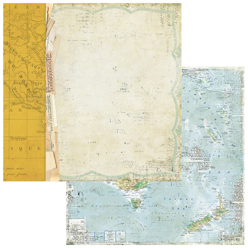 **Pre-Order** 49 and Market - Travel Diaries - 12x12 Paper "Vintage Map" (ETA Mid to End May 26)