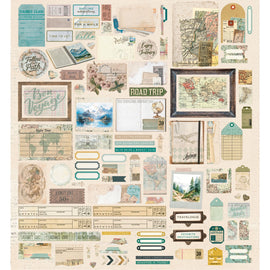 **Pre-Order** 49 and Market - Travel Diaries - Die-Cut Elements (105pcs) (ETA Mid to End May 26)
