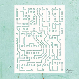 Mintay Kreativa - Stencil "Circuit Board"
