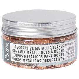 Sizzix Effectz - Decorative Metallic Flakes - Rose Gold
