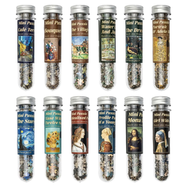 Miniature Artist Puzzle - Travel Tube - World Famous Paintings (150pc)