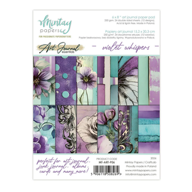 Mintay - Art Journal Essentials - 6x8 Paper Pad "Violet Whispers"