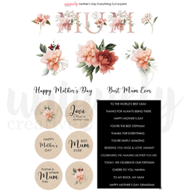 Uniquely Creative - Mother's Day Everything - A4 Cut-A-Part Sheet