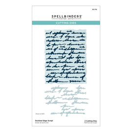 Spellbinders - Beautifully Imperfect - Die Set - Deckled Edge Script 2pc