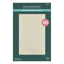 Spellbinders - Beautifully Imperfect - 3D Embossing Folder - Distress Mix