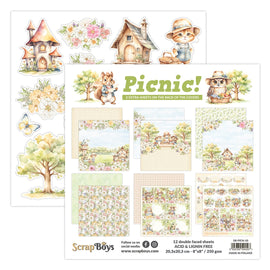 Scrapboys - Picnic - 8x8 Paper pad
