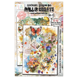 AALL & Create - Rub-ons #22 - Citrus Kissed Meadows (2x A5 Sheets)