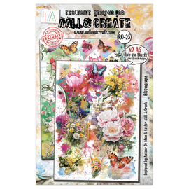 AALL & Create - Rub-ons #25 - Bloomscape (2x A5 Sheets)