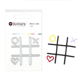 Rosie's Studio - Mini Die - Noughts & Crosses
