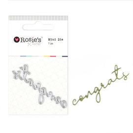 Rosie's Studio - Mini Die - Congrats