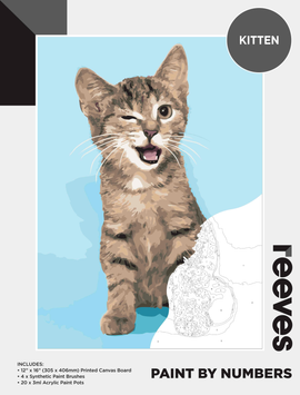 Reeves - Paint by Number - Kitten - 12"x16"