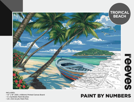 Reeves - Paint by Number - Tropical Beach - 12"x16"