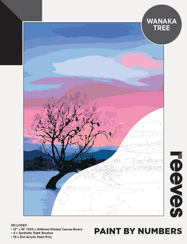 Reeves - Paint by Number - NZ Wanaka Tree - 12"x16"