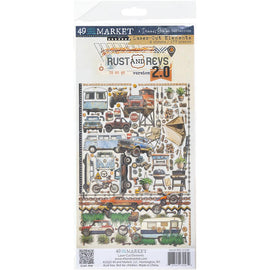 **Pre-Order** 49 and Market - Rust & Revs 2.0 - Laser Cut Pieces (Ephemera) (ETA Mid to End April 25)