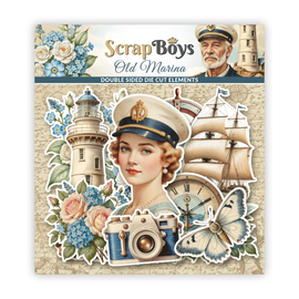 Scrapboys - Old Marina - Die Cuts (42 Dbl Sided Pieces)
