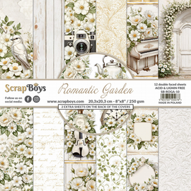 Scrapboys - Romantic Garden - 8x8 Paper Pad