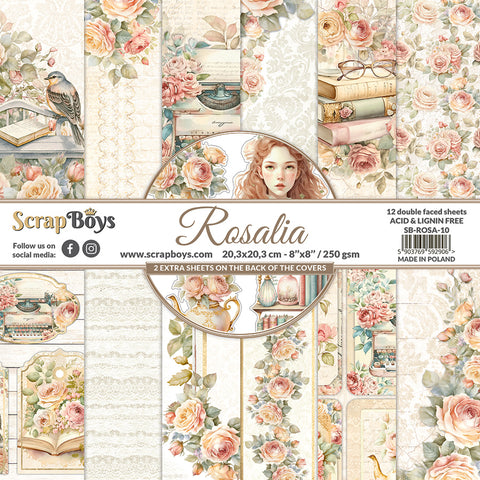 Scrapboys - Rosalia - 8x8 Paper pad