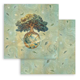 Stamperia - A New Beginning - 12x12 Paper "The World Tree"