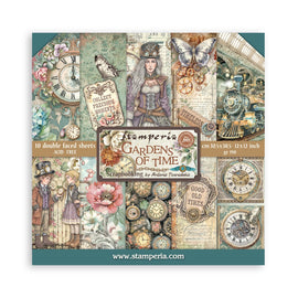 Stamperia - Gardens of Time - 12x12 Paper Pack
