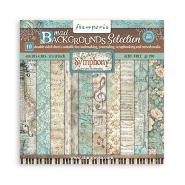 Stamperia - Symphony - 12x12 Paper Pack "Backgrounds"