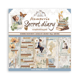Stamperia - Create Happiness Secret Diary - 8x8 Paper Pack