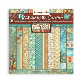 Stamperia - The Nutcracker - 8x8 Paper Pack "Backgrounds"