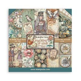 Stamperia - Gardens of Time - 8x8 Paper Pack
