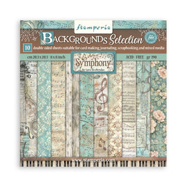 Stamperia - Symphony - 8x8 Paper Pack "Backgrounds"