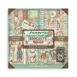 Stamperia - Brocante Antiques - 8x8 Maxi Pad (22 S/S Sheets)