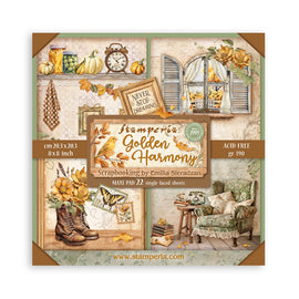 Stamperia - Golden Harmony - 8x8 Maxi Pad (22 S/S Sheets)