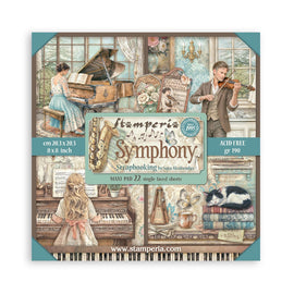 Stamperia - Symphony - 8x8 Maxi Paper Pack (22 S/S Sheets)