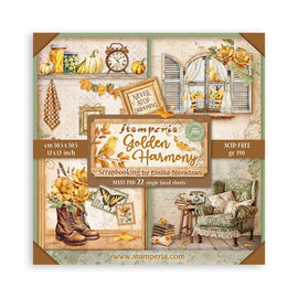 Stamperia - Golden Harmony - 12x12 Maxi Pad (22 S/S Sheets)