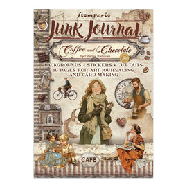 **Pre-Order** Stamperia - Coffee and Chocolate - Junk Journal Book (Backgrounds, Stickers & Lasercuts) (16 Pages) (ETA Beg Nov 25)