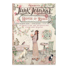Stamperia - House of Roses - Junk Journal Book (Backgrounds, Stickers & Lasercuts) (16 Pages) - New Release
