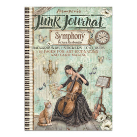 Stamperia - Symphony - Junk Journal Book (Backgrounds, Stickers & Lasercuts) (16 Pages)