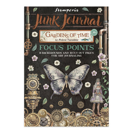 Stamperia - Gardens of Time - Junk Journal Focus Points  A5 Book (Backgrounds, Stickers & Lasercuts) (16 Pages)