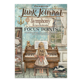 Stamperia - Symphony - Junk Journal Focus Points A5 Book (Backgrounds & Lasercuts) (16 Pages)