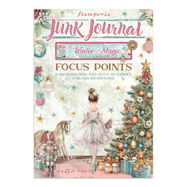Stamperia - Winter Magic - Junk Journal Focus Points A5 Book (Backgrounds & Lasercuts) (16 Pages)