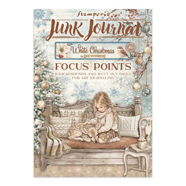 Stamperia - White Christmas - Junk Journal Focus Points A5 Book (Backgrounds & Lasercuts) (16 Pages)