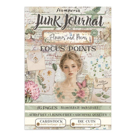 Stamperia - Flowers & Poems - Junk Journal Focus Points A5 Book (Backgrounds & Lasercuts) (16 Pages)