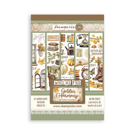 Stamperia - Golden Harmony - Washi Pad (8 Sheets)