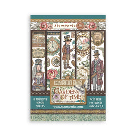 Stamperia - Gardens of Time - Washi Pad (8 Sheets)