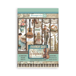 Stamperia - Symphony - Washi Pad (8 Sheets)
