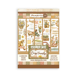 Stamperia - Cozy Family - Washi Pad (8 Sheets)