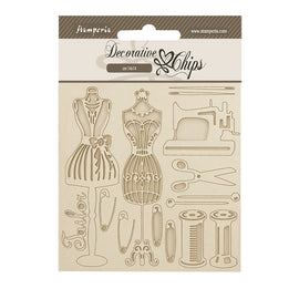 Stamperia - Brocante Antiques - Decorative Chips (14x14cm) - Mannequin