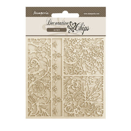 Stamperia - Brocante Antiques - Decorative Chips (14x14cm) - Patterns
